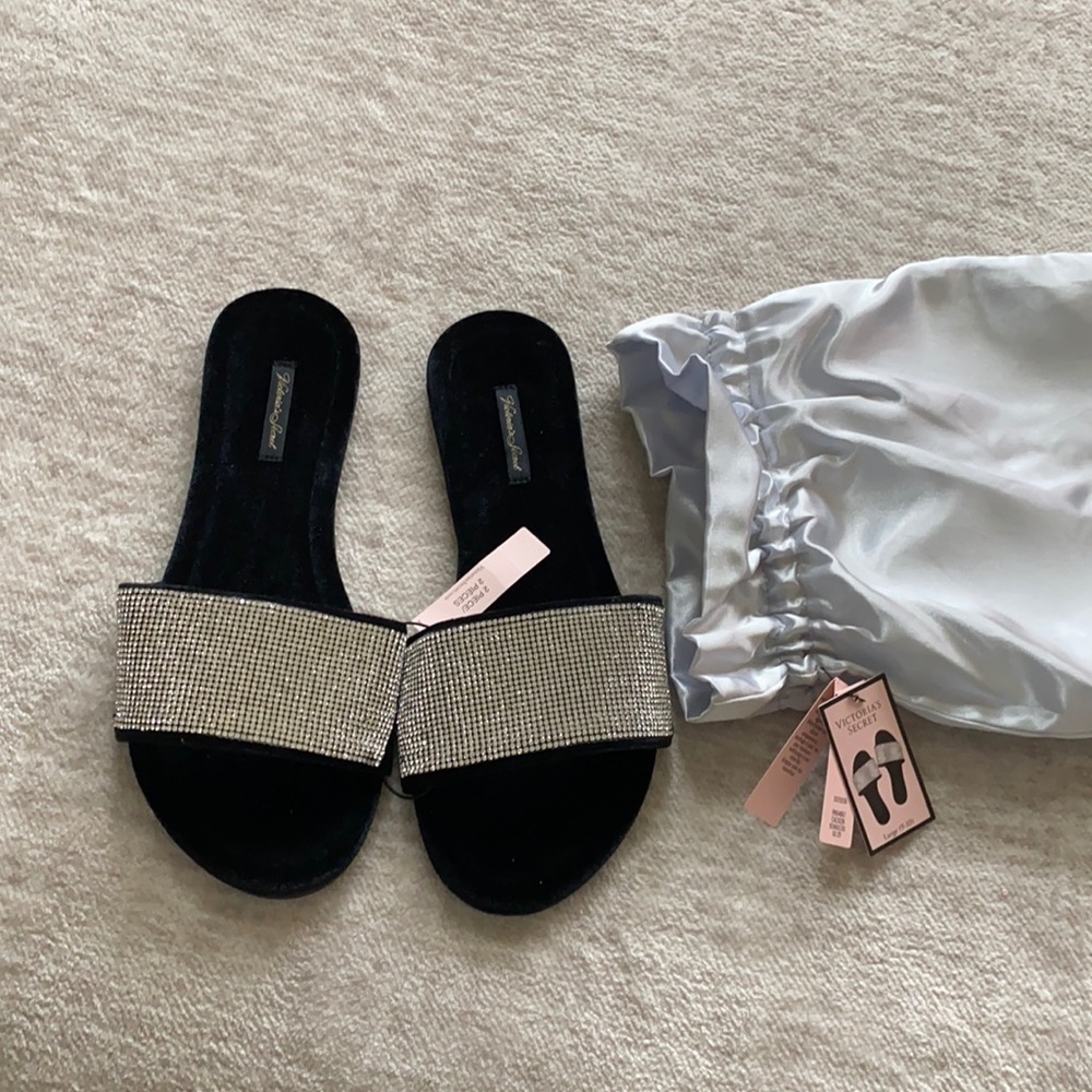 Rhinestone Victoria’s Secret slides